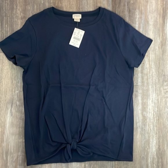 Crewcuts solid knotted t-shirt lot NEW 12-14 - Picture 4 of 4